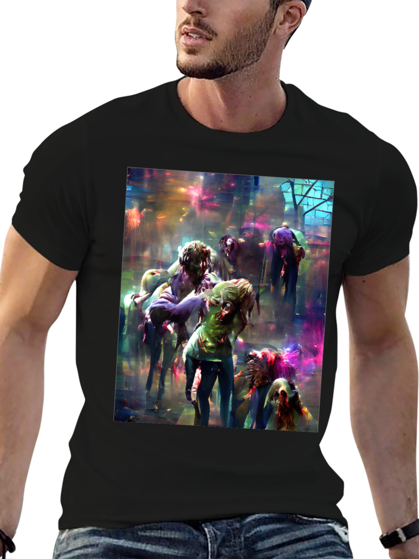 Zombie Art Graphic Tee - Unleash the Undead!