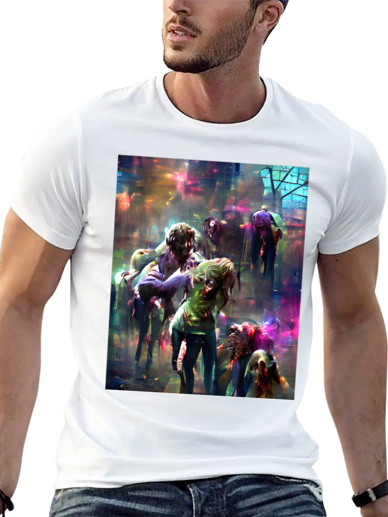 Zombie Art Graphic Tee - Unleash the Undead!