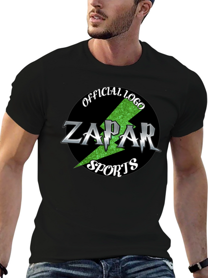 Zapar Sports Official Logo Black T-Shirt
