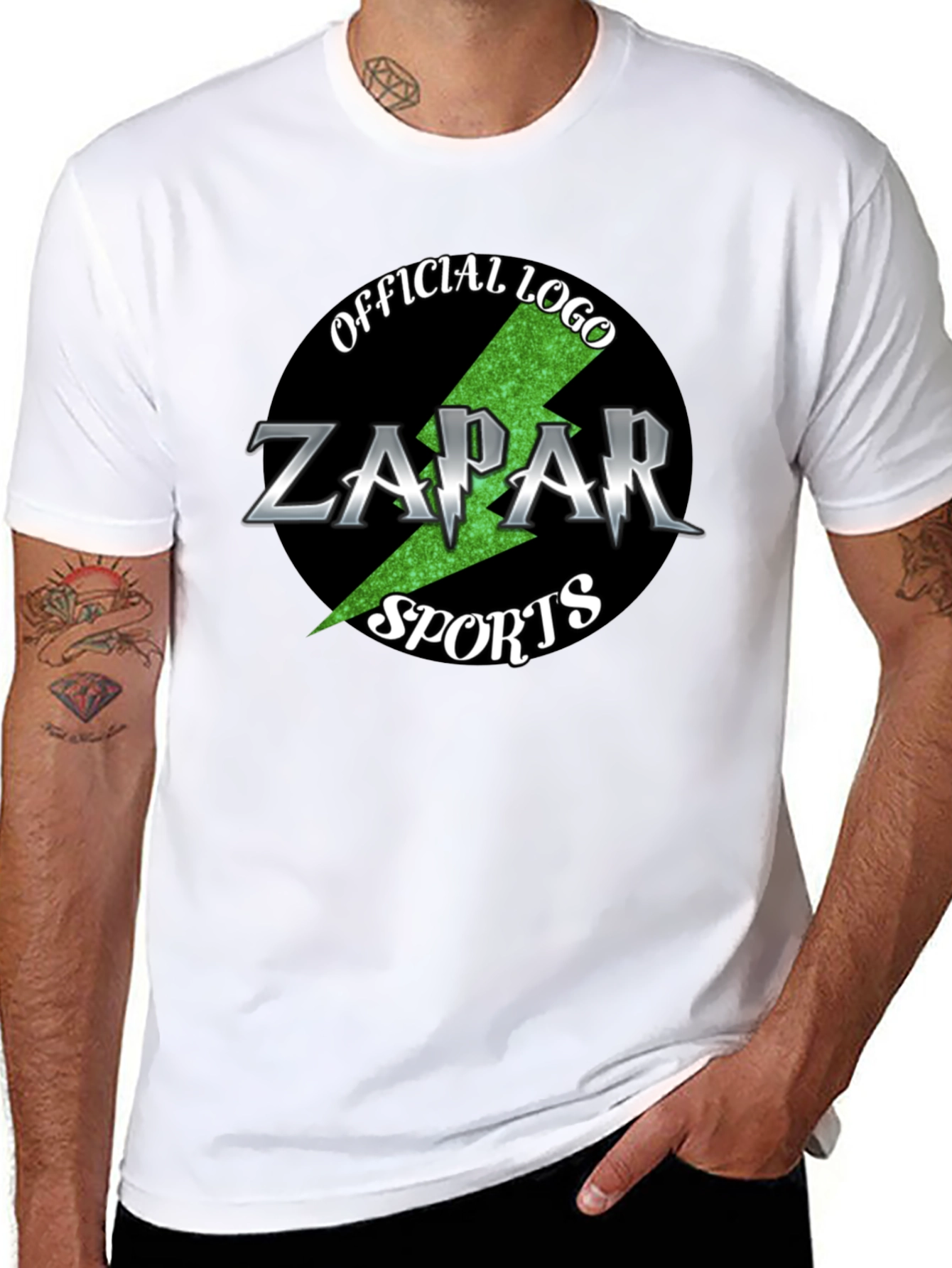 Zapar Sports Official Logo Black T-Shirt