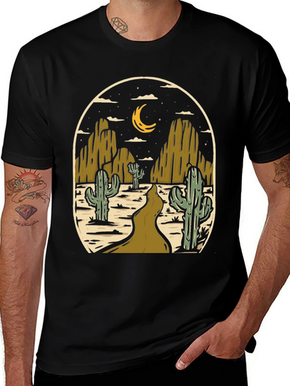 Desert Night Graphic Tee - Western Style