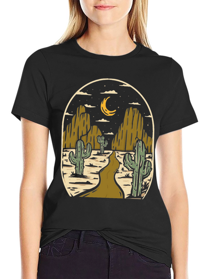 Desert Night Graphic Tee - Western Style