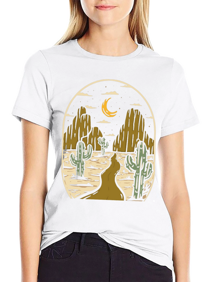 Desert Night Graphic Tee - Western Style