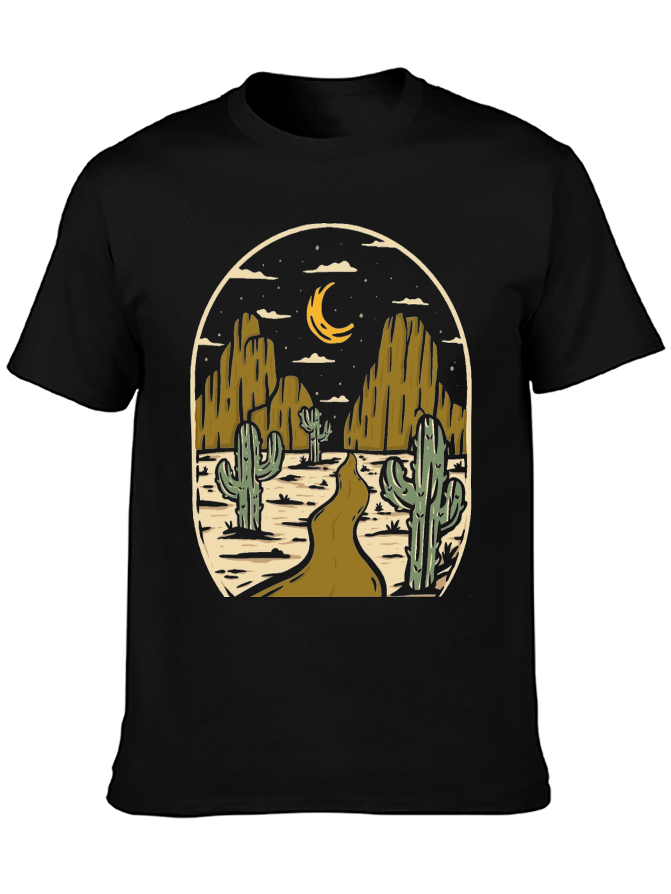Desert Night Graphic Tee - Western Style