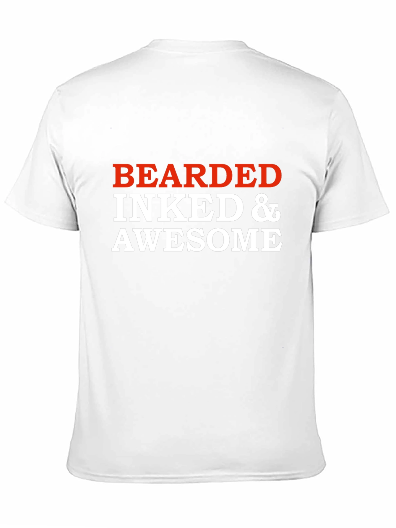 Bearded Inked & Awesome Graphic T-Shirt - Black
