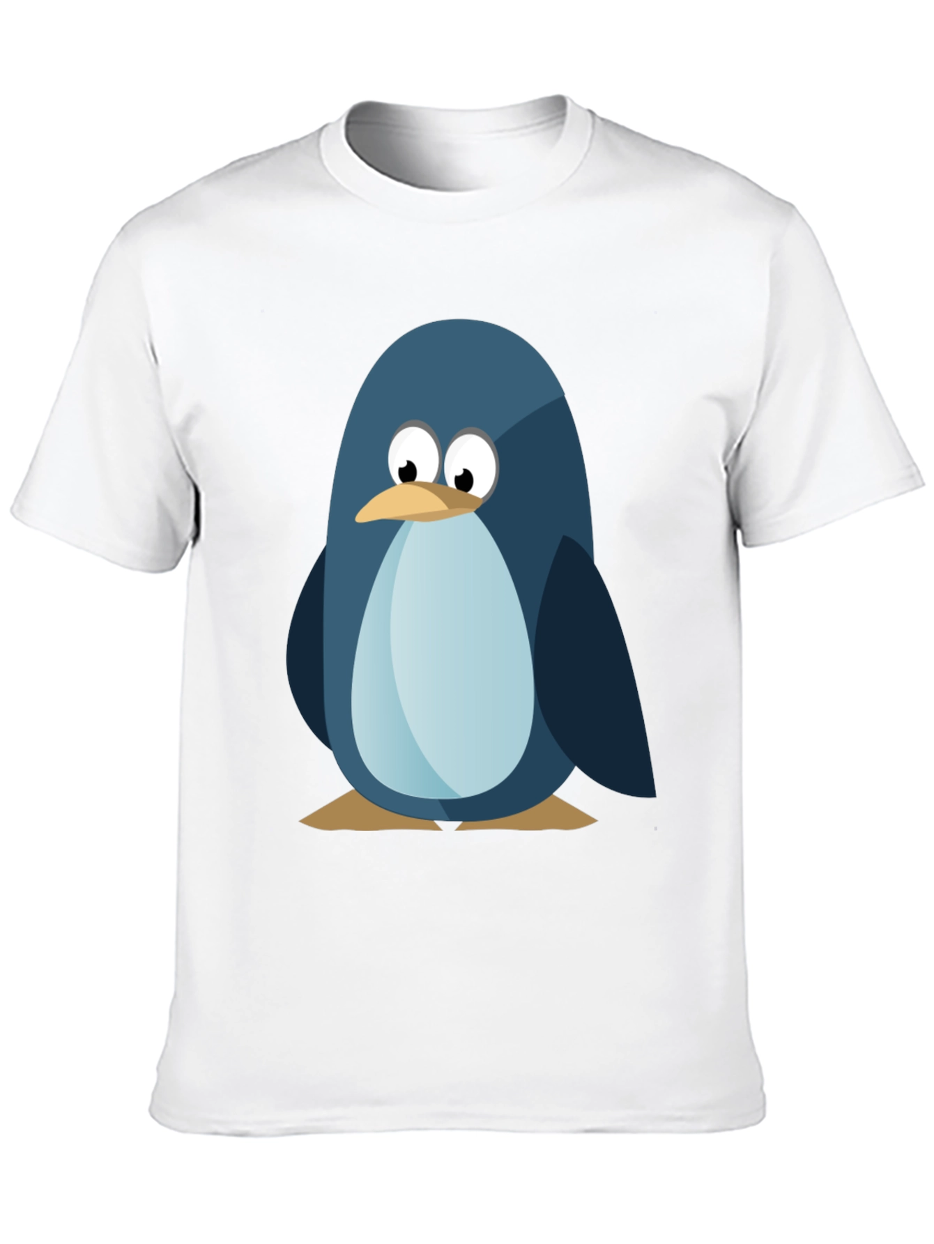 Cute Penguin Graphic Tee - Mens Black T-Shirt