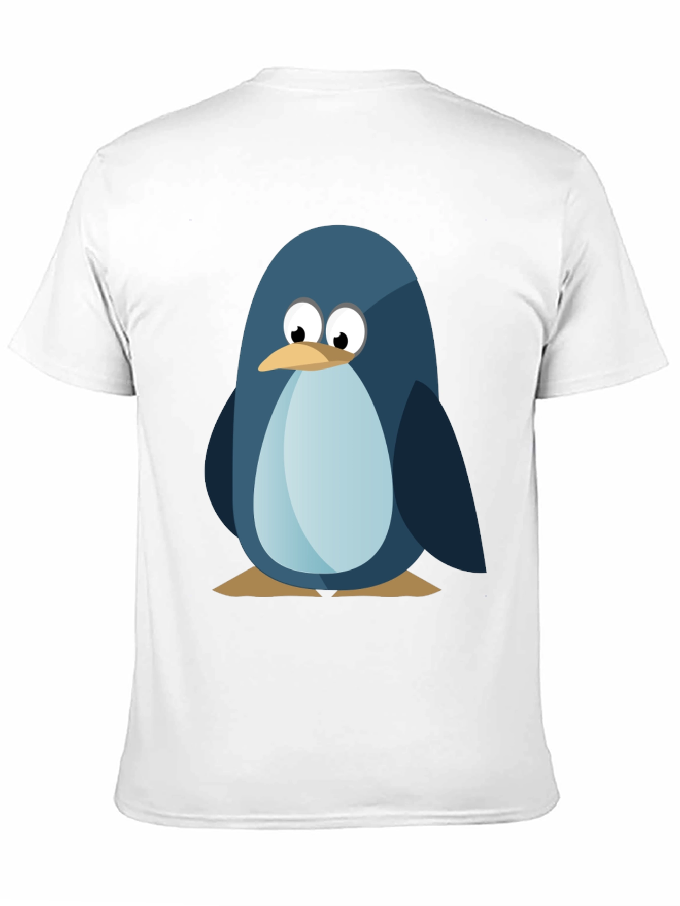 Cute Penguin Graphic Tee - Mens Black T-Shirt
