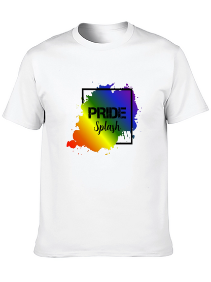 Pride Splash Black T-Shirt - Celebrate Love!