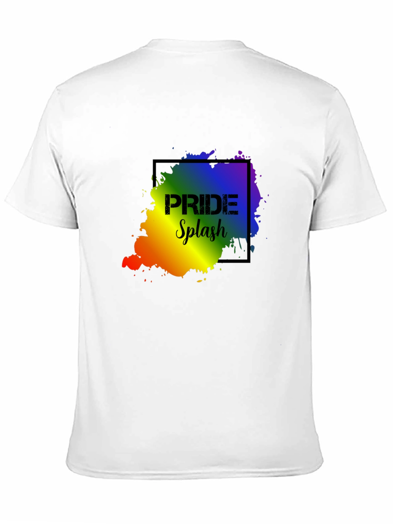 Pride Splash Black T-Shirt - Celebrate Love!
