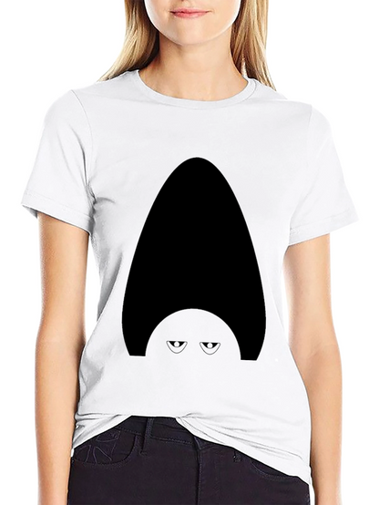 Mysterious Character Graphic Tee - Mens Black T-Shirt