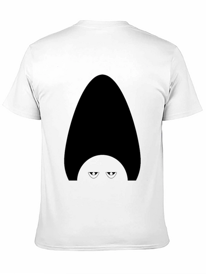 Mysterious Character Graphic Tee - Mens Black T-Shirt