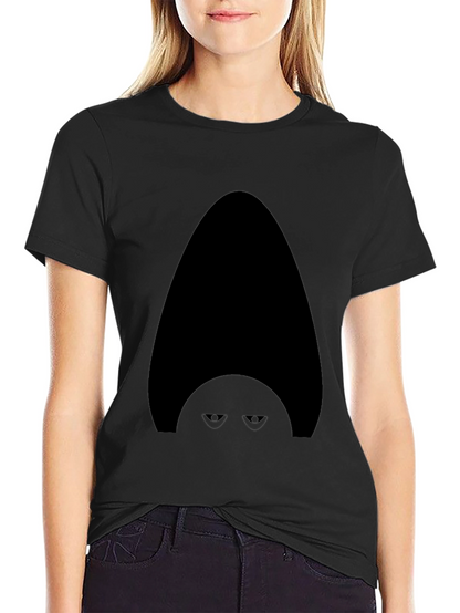 Mysterious Character Graphic Tee - Mens Black T-Shirt