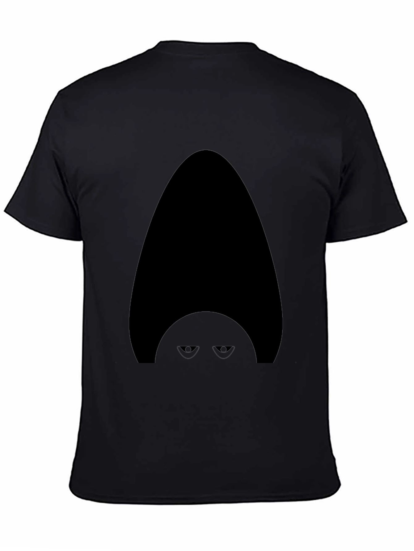 Mysterious Character Graphic Tee - Mens Black T-Shirt