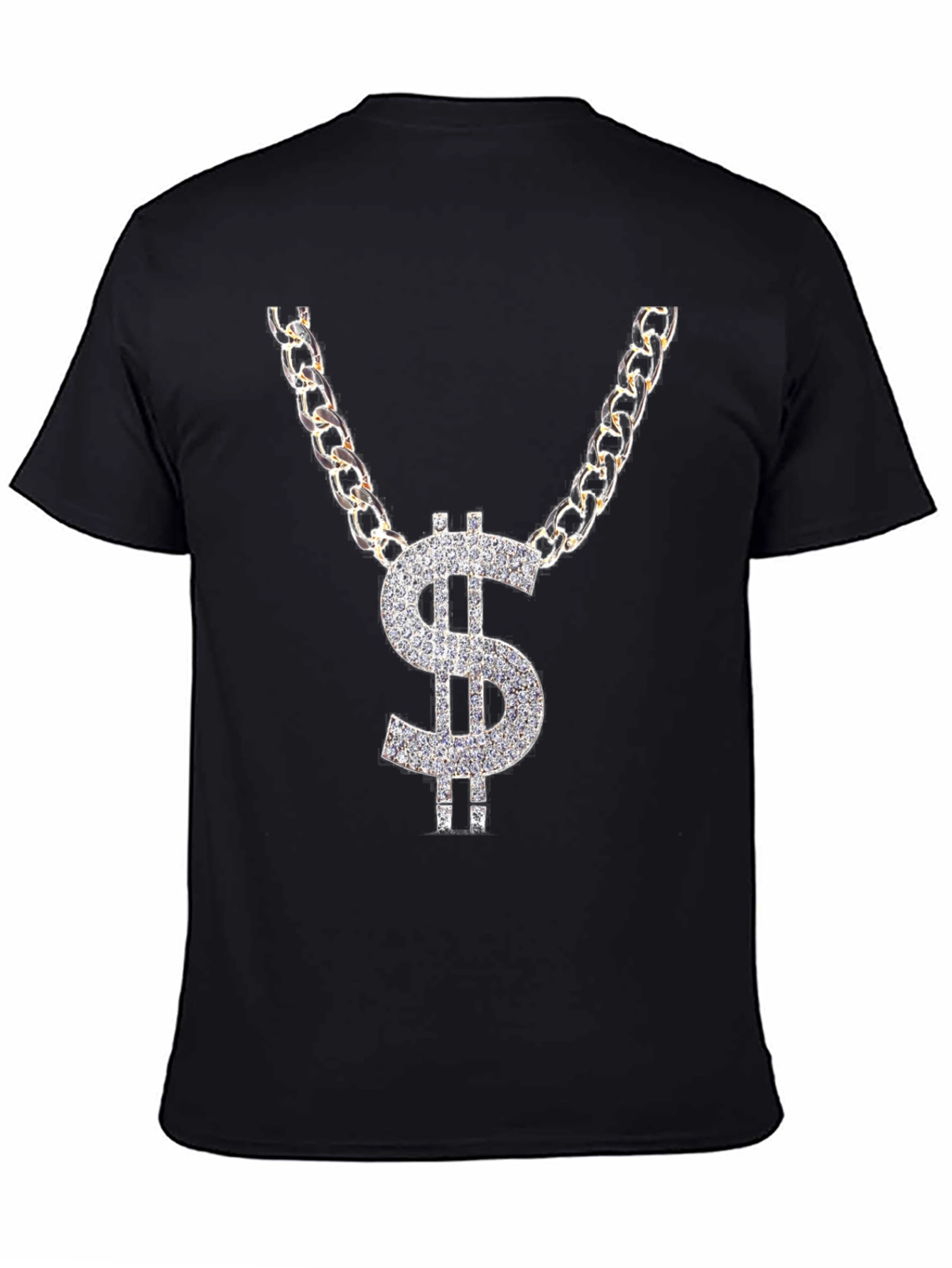 Dollar Sign Chain Graphic T-Shirt