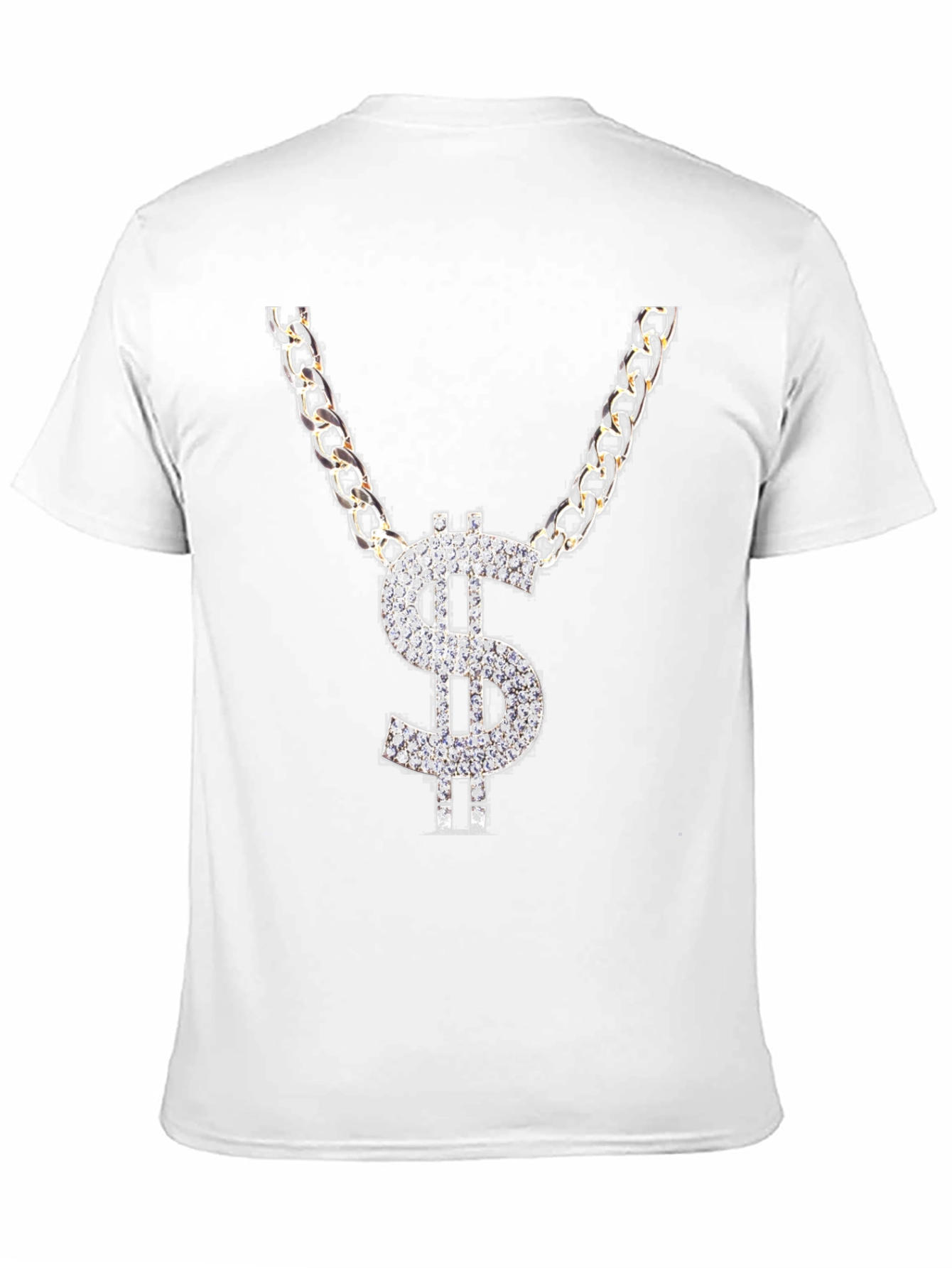 Dollar Sign Chain Graphic T-Shirt