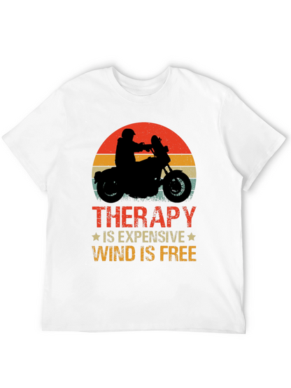 Therapy Wind is Free Black Graphic Tee