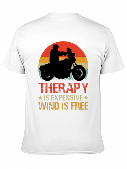 Therapy Wind is Free Black Graphic Tee