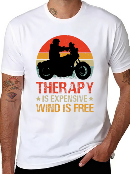 Therapy Wind is Free Black Graphic Tee
