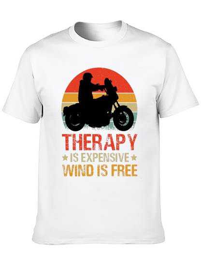 Therapy Wind is Free Black Graphic Tee