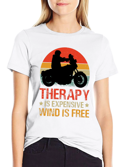 Therapy Wind is Free Black Graphic Tee