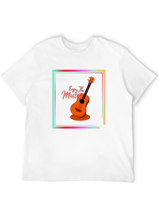 Enjoy The Music T-Shirt Guitar Graphic Tee