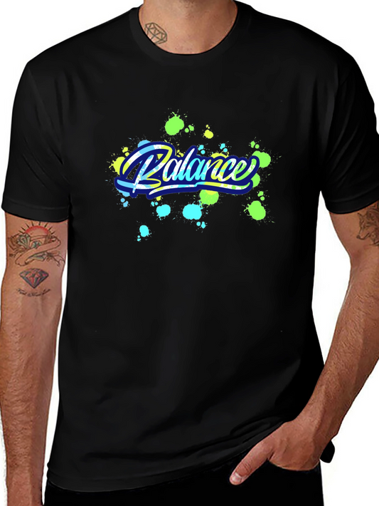 Balance Graphic Black T-Shirt