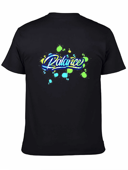 Balance Graphic Black T-Shirt