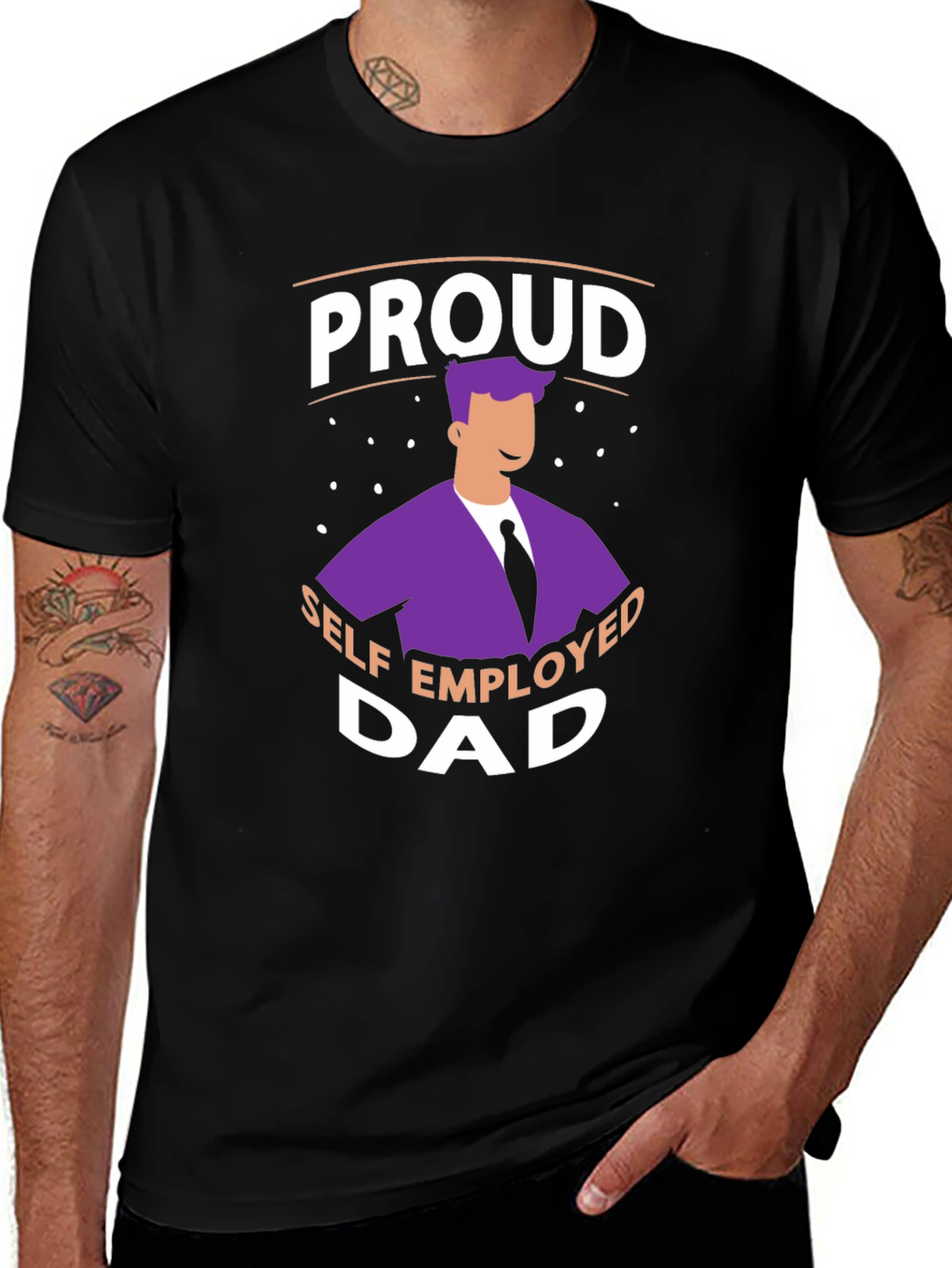 Proud Self Employed Dad T-Shirt