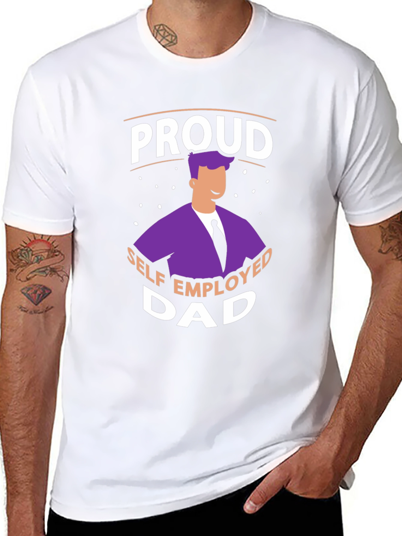 Proud Self Employed Dad T-Shirt
