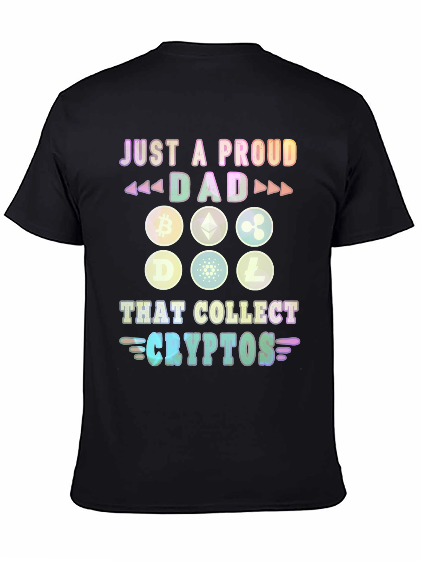 Proud Dad Crypto Collector Graphic T-Shirt