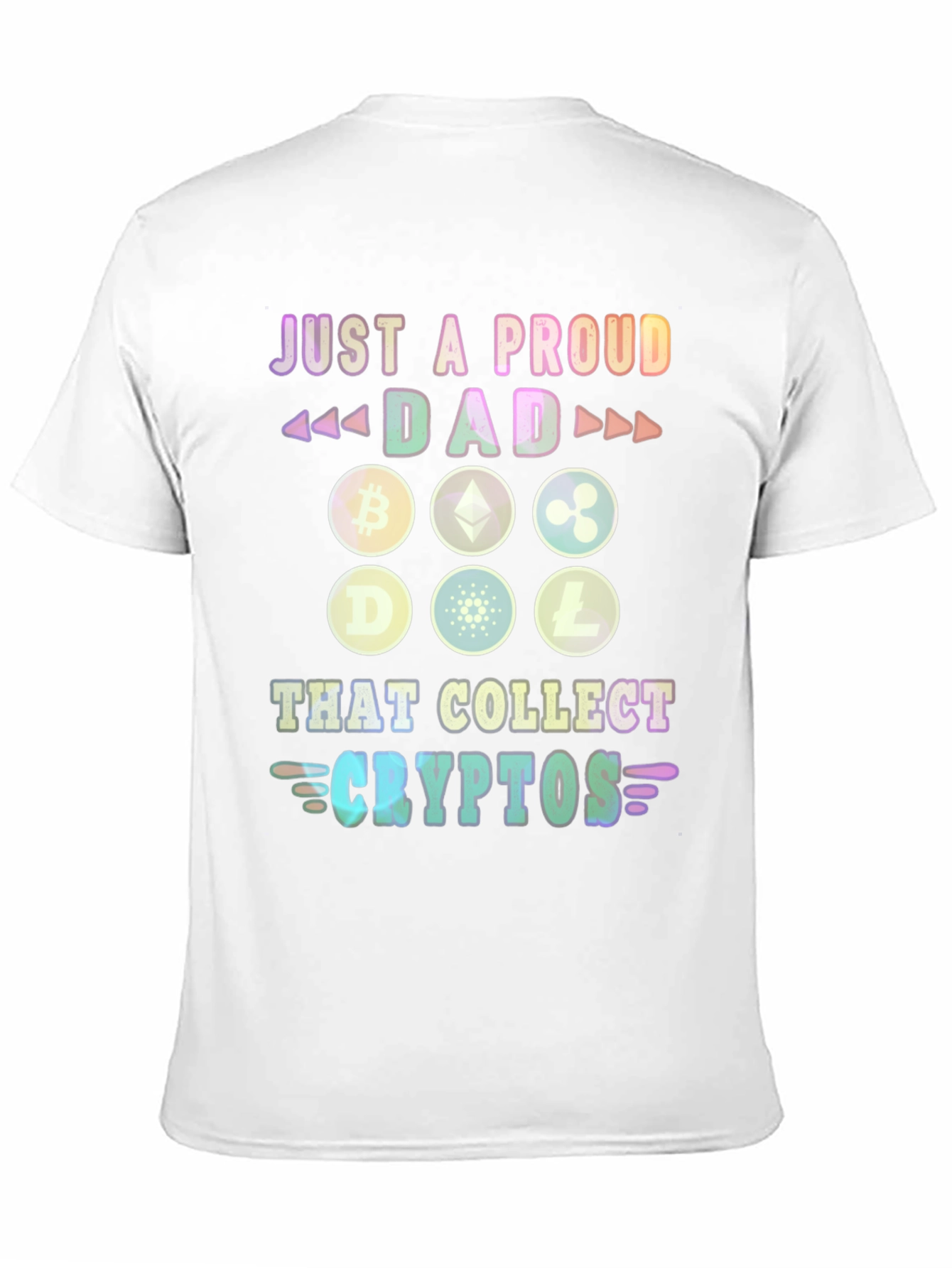 Proud Dad Crypto Collector Graphic T-Shirt
