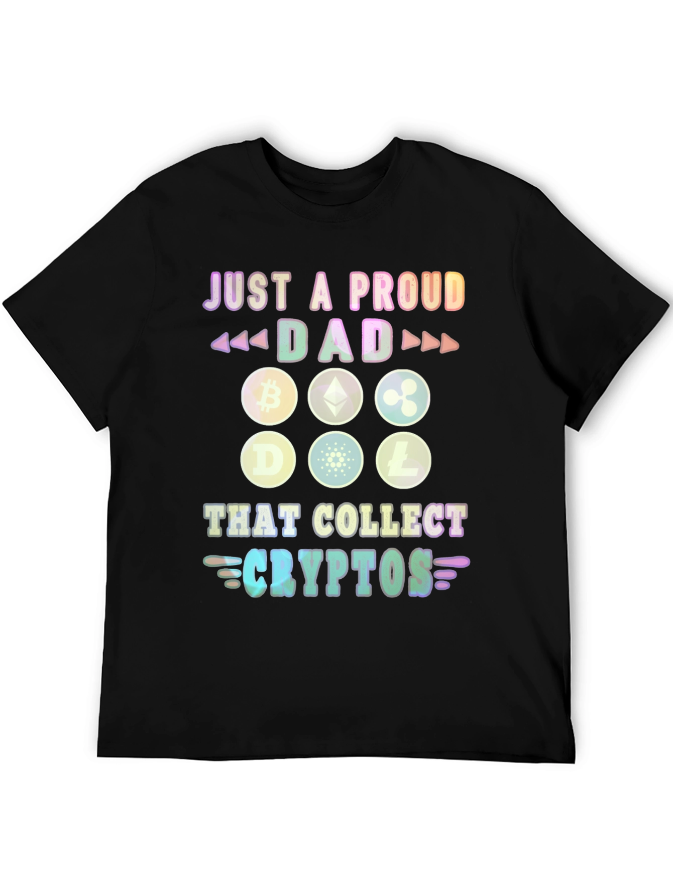 Proud Dad Crypto Collector Graphic T-Shirt