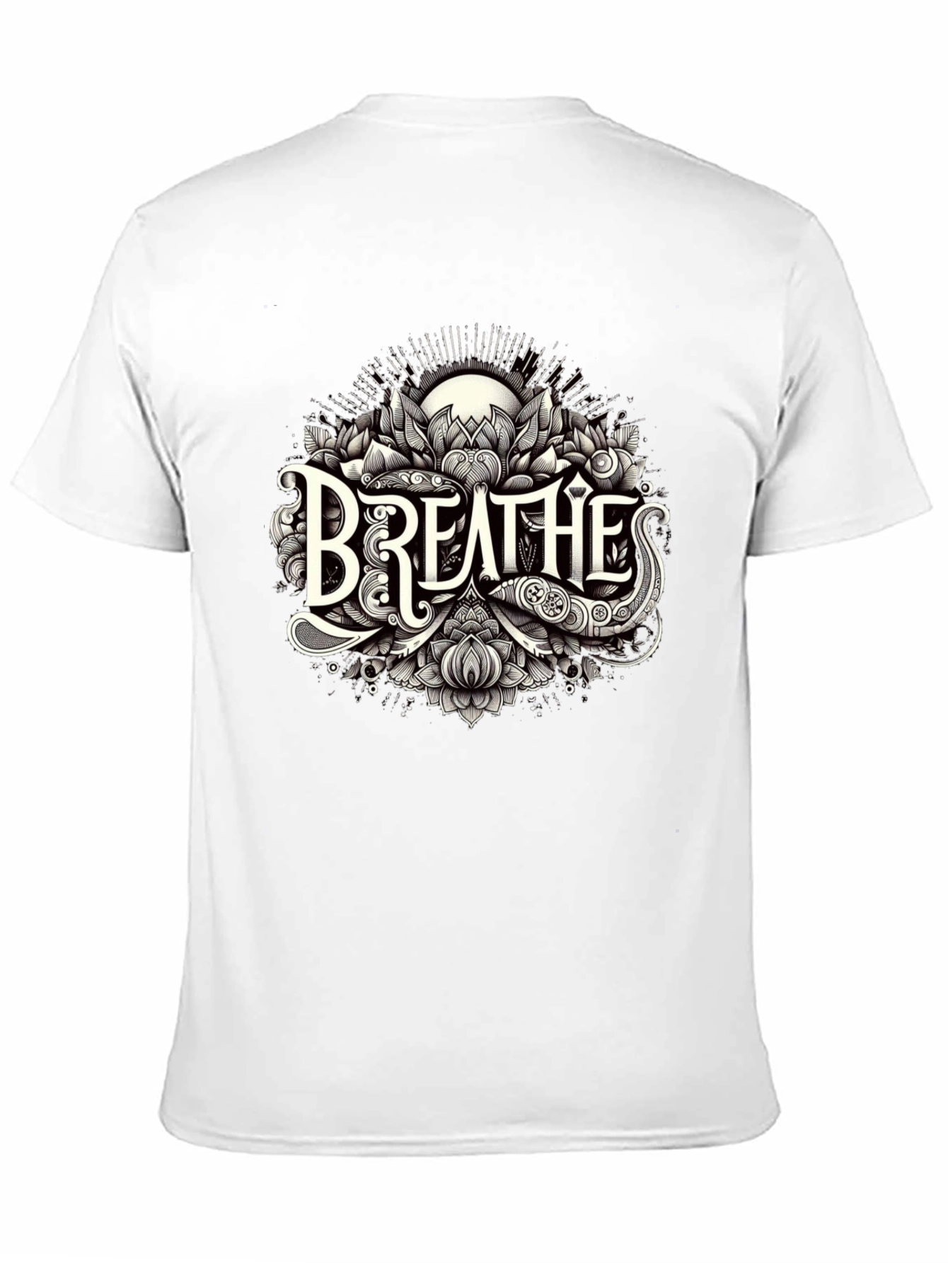 Breathes Graphic Tee - Stylish Black T-Shirt