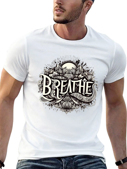 Breathes Graphic Tee - Stylish Black T-Shirt