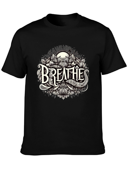 Breathes Graphic Tee - Stylish Black T-Shirt