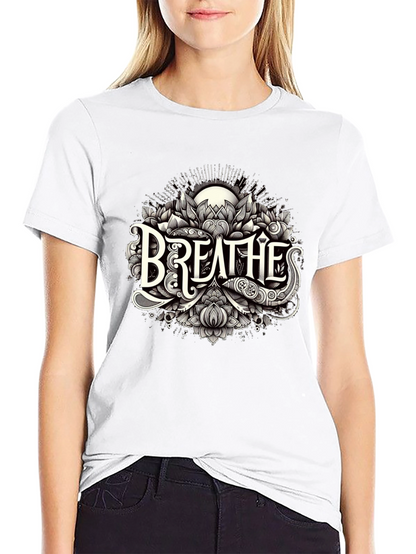 Breathes Graphic Tee - Stylish Black T-Shirt