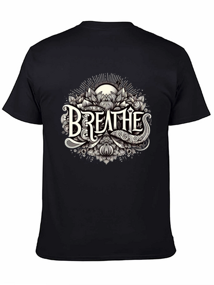 Breathes Graphic Tee - Stylish Black T-Shirt