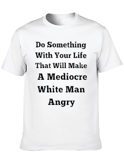 Provocative Slogan Graphic Tee