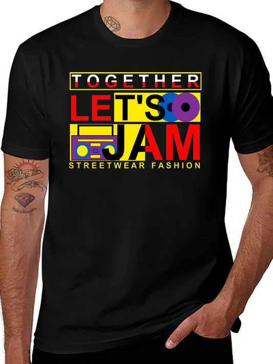Retro Lets Jam T-Shirt - Vintage 90s Streetwear