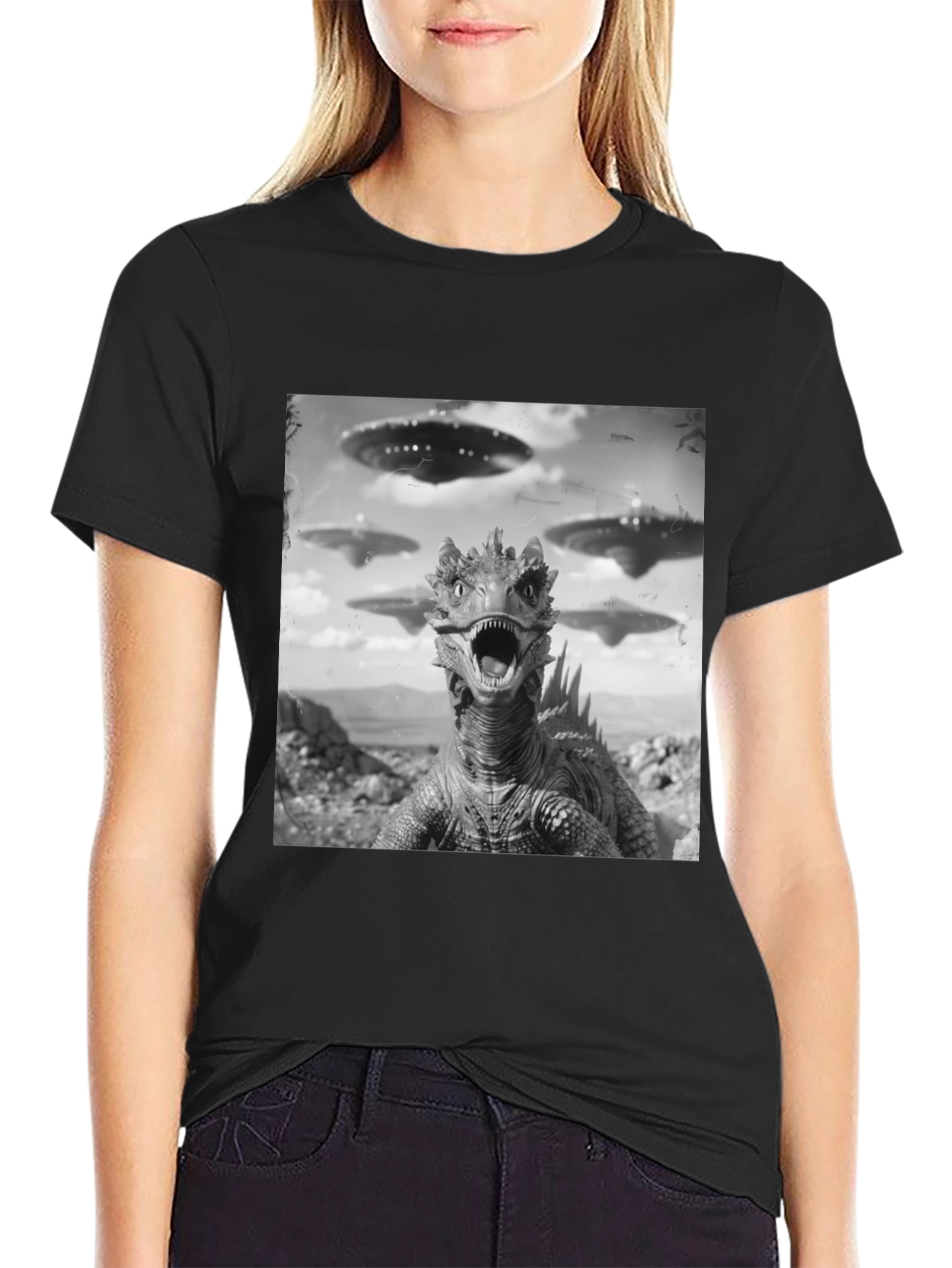 Sci-Fi Reptilian Invasion T-Shirt