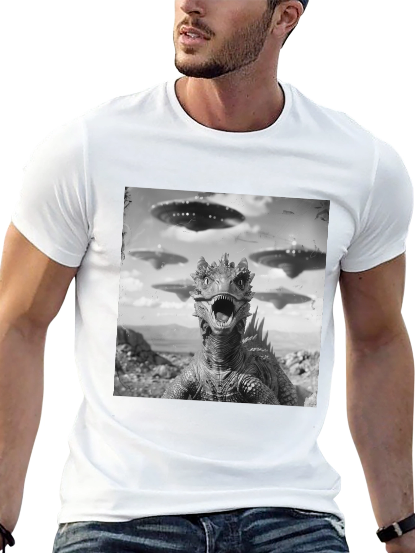 Sci-Fi Reptilian Invasion T-Shirt