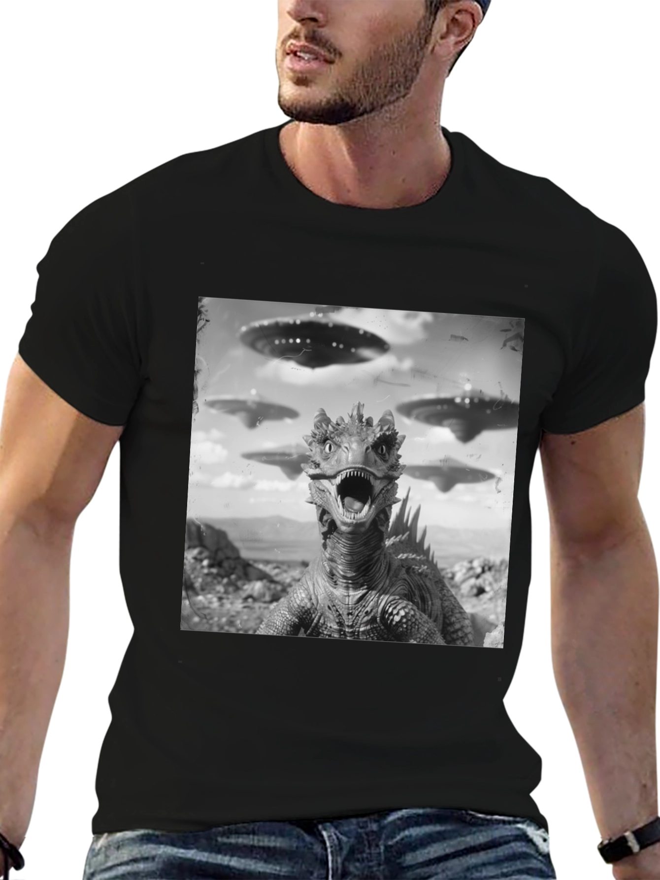 Sci-Fi Reptilian Invasion T-Shirt
