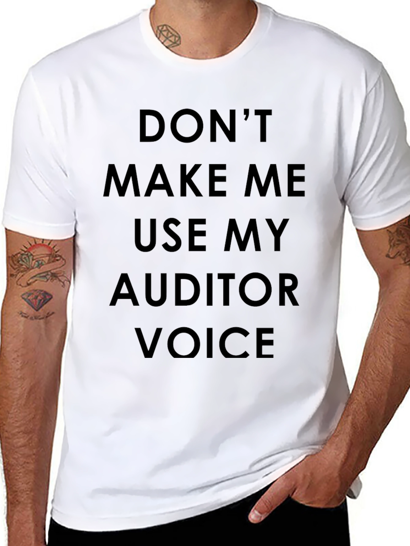 Auditor Voice T-Shirt - Funny Accounting Tee