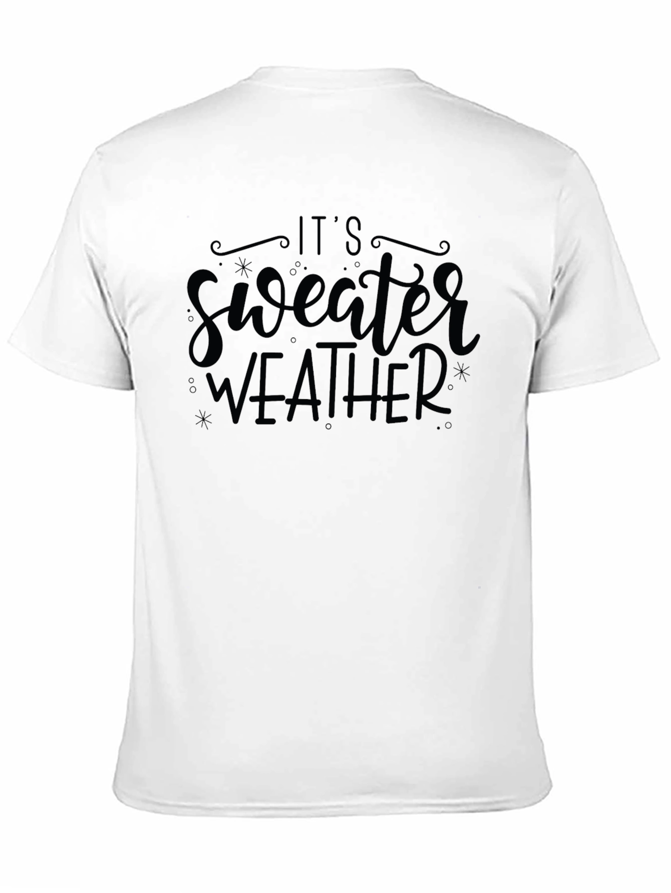 Its Sweater Weather Black Graphic Tee