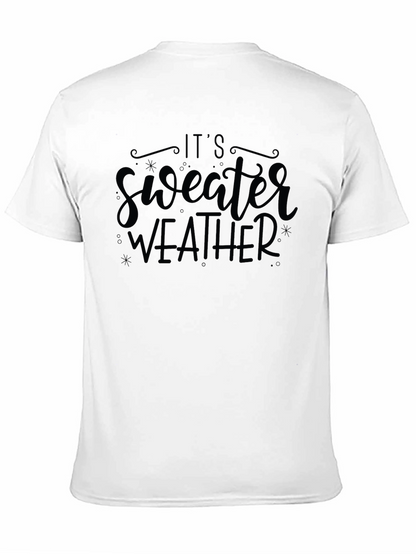 Its Sweater Weather Black Graphic Tee