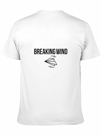 Breaking Wind T-Shirt - Funny Paper Airplane Graphic Tee