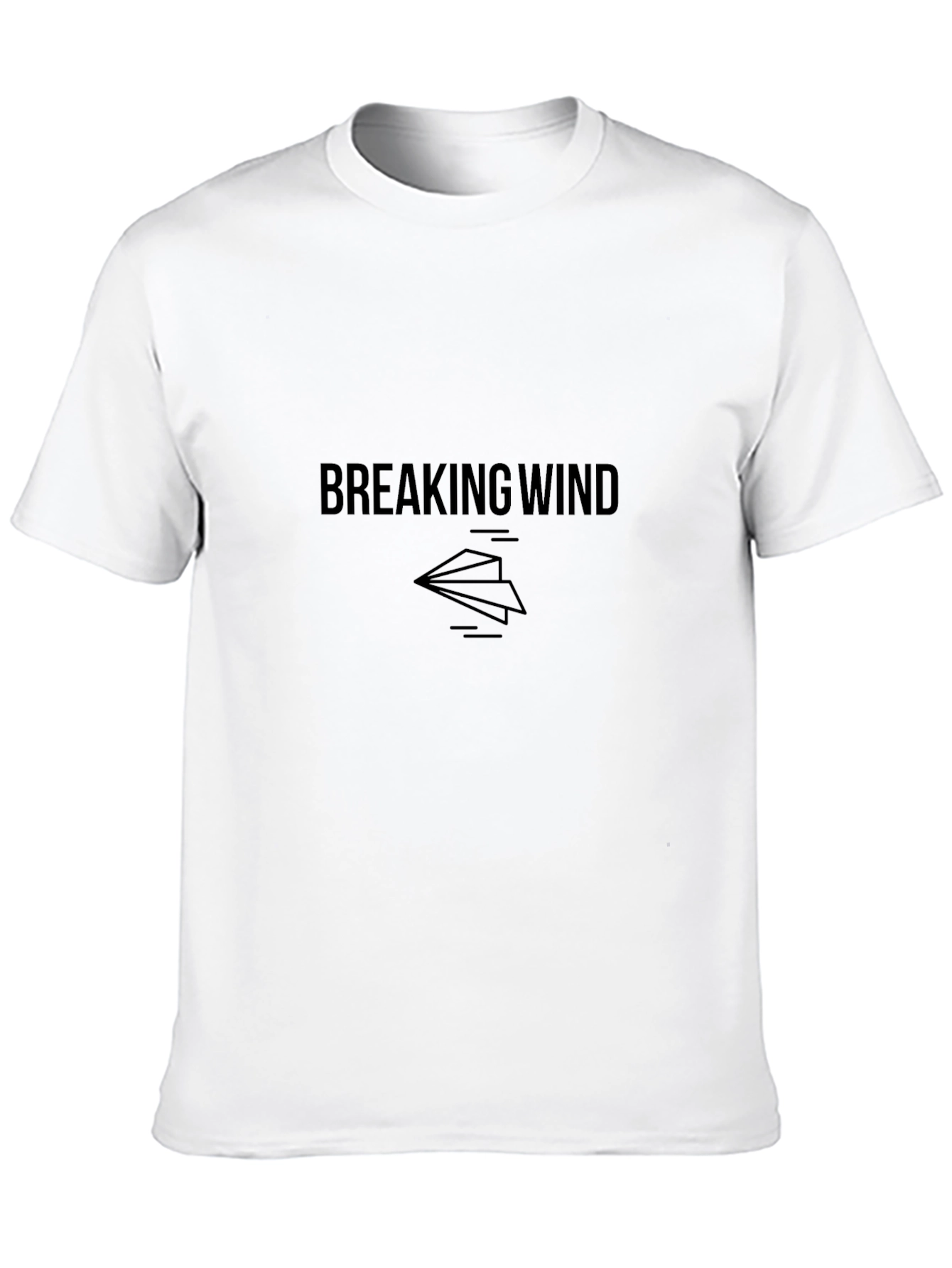 Breaking Wind T-Shirt - Funny Paper Airplane Graphic Tee