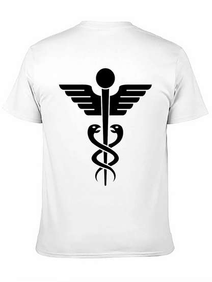 Caduceus Symbol T-Shirt - Medical Inspired Design