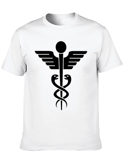 Caduceus Symbol T-Shirt - Medical Inspired Design
