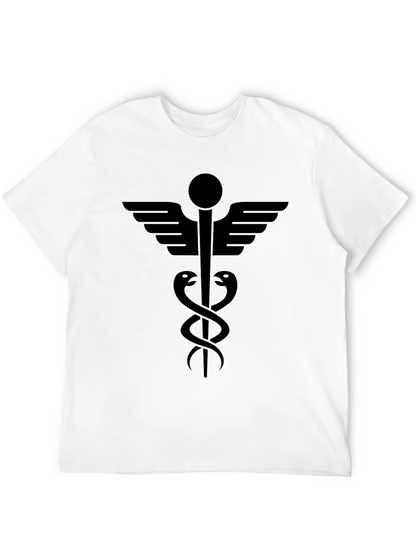 Caduceus Symbol T-Shirt - Medical Inspired Design